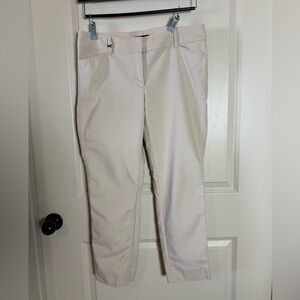 White House Black Market Beige Slim Ankle Pants